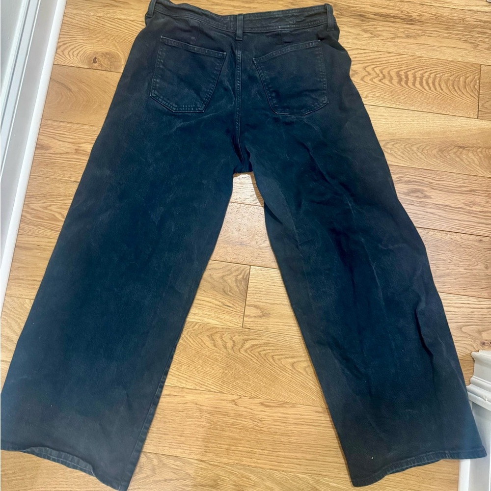 High Rise Sailor Wide Leg Ankle Jeans - Picture 3 of 4
